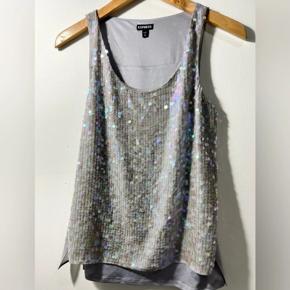 Express Sequin Halter Tops for Women Sleeveless size XS